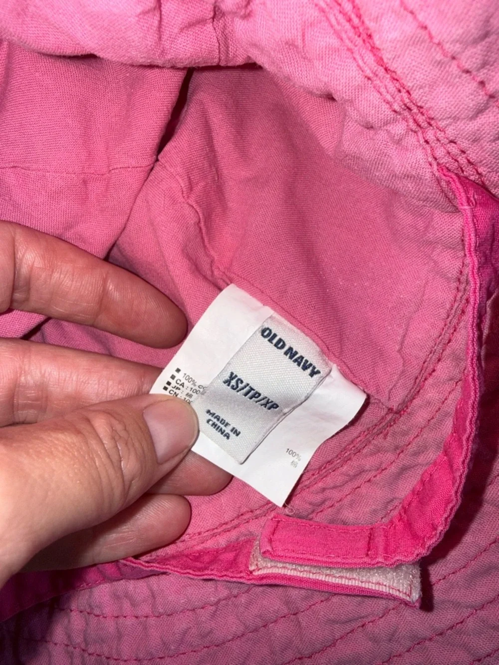 Old Navy Bright Pink Girls Bucket Sun Hat